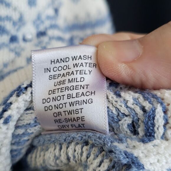 Vtg Christopher & Banks Hand Embroidered Cardigan with Pearly Bead Accents Sz S - Picture 6 of 6